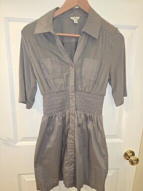 Vintage/Y2K-era GUESS Grey Utility Shirt Dress